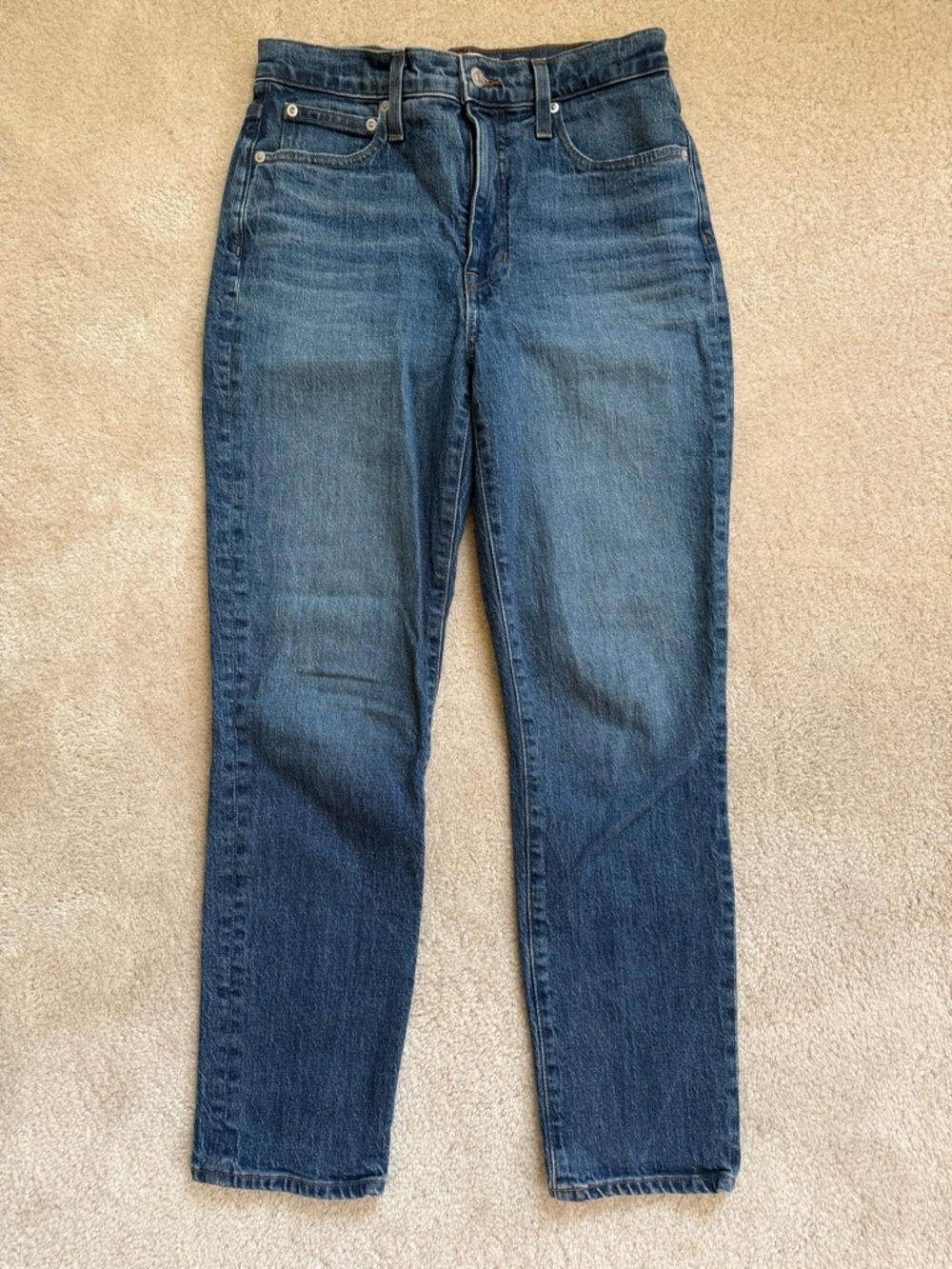 Madewell Straight-Leg The Perfect Vintage Midwash Women's Jeans 27